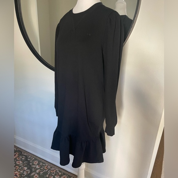 NWT Lauren Ralph Lauren sweatshirt Fleece Drop-Waist Dress size medium - Picture 3 of 8